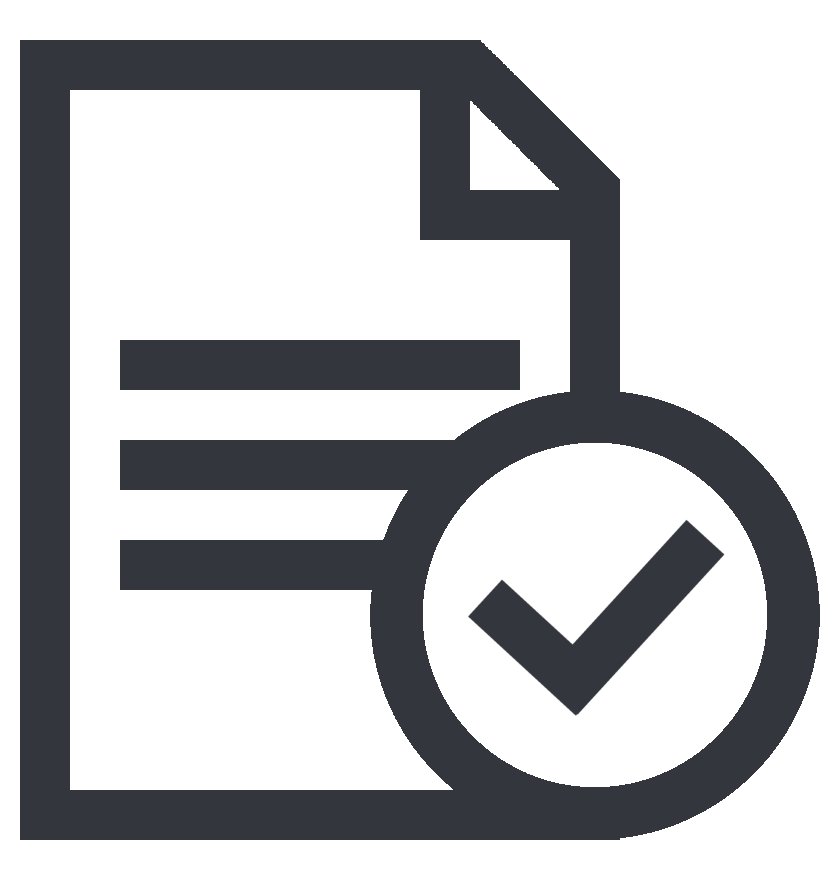 Afbeelding van een document met een vinkje